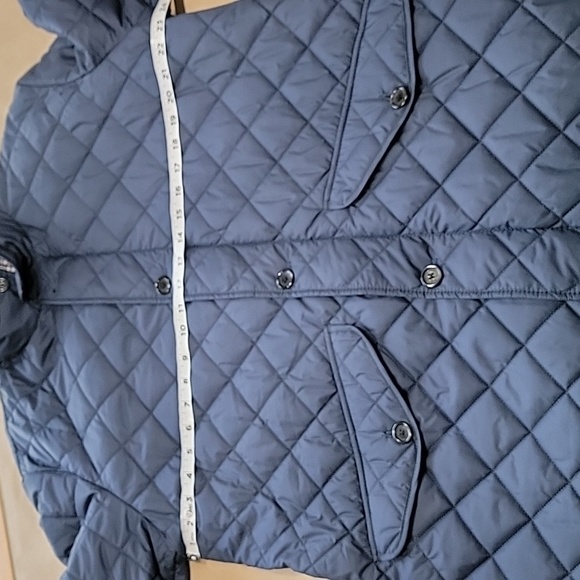Brooks Brothers 346 Size L Quilted Zip/Button Closure Hidden Hood Jacket, EUC - Picture 3 of 13